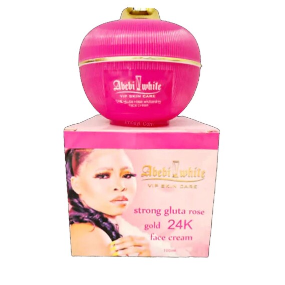 Abebi White Strong Gluta Rose Gold 24k Face Cream ream
