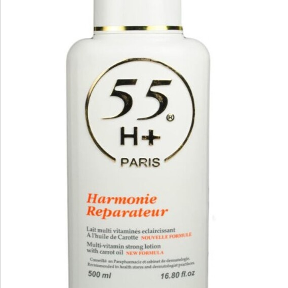 55 H+ PARIS  Harmonie Reparateur  Multi-vitamin lightening lotion with carrot oil 500ml