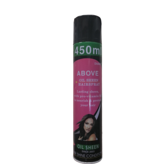 Above Oil Sheen Hair Spray  450ml