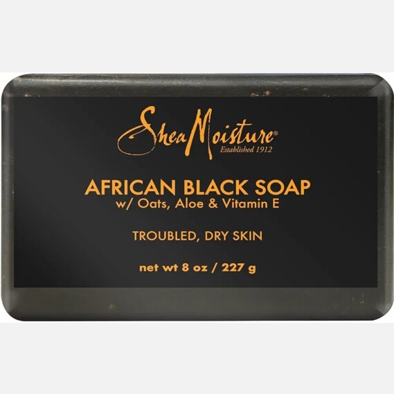 SheaMoisture Bar Soap African Black Soap with Shea Butter 8 oz