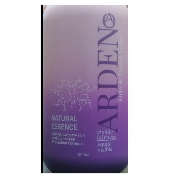 Arden Kids & Teens Natural Fairness Lotion with strawberry essence and sunscreen protection 500ml