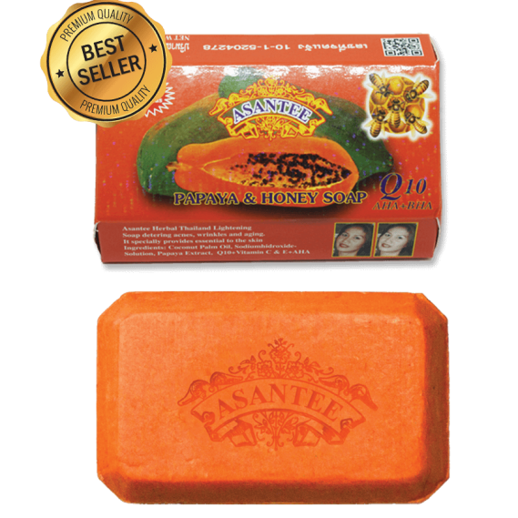 ASANTEE  PAPAYA & HONEY SOAP 125G