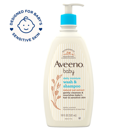 Aveeno Baby Daily Moisture Wash & Shampoo 532ml