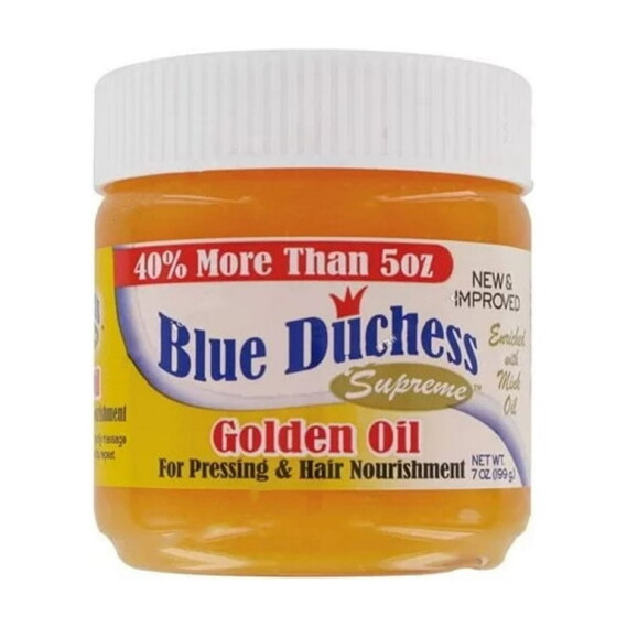 Blue Duchess Supreme Golden Oil Cream for Pressing & Hair Nourishment  7 oz