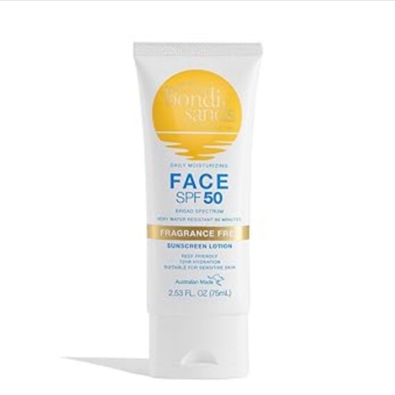 Bondi Sands Fragrance Free Daily Sunscreen Face SPF 50 Lotion 2.53 Oz/75 mL