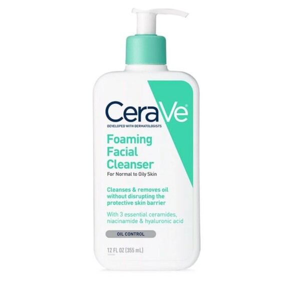 Cerave Foaming Facial Cleanser FOR NORMAL TO OILY SKIN OIL CONTROL