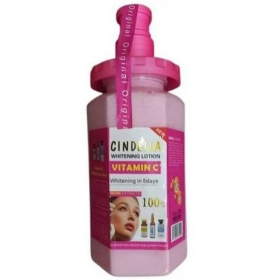 CINDELLA WHITENING LOTION  Vitamis C Whitening Lation  VITAMIN C  Whitening in 5days  ROLEXTRACTS  100