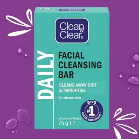 Clean & Clear Facial Cleansing Bar 75grams