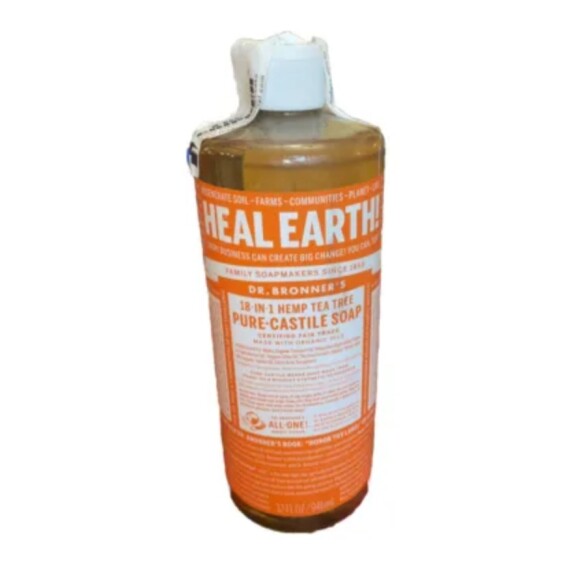 Dr Bronner’s Heal Earth 18-in-1 Hemp Tea Tree Pure-Castile Soap, 32oz