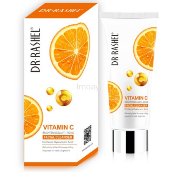 DR RASHEL Brightening Anti Aging Hyaluronic Acid Face Wash Deep Cleansing Vitamin C Facial CLEANSER 80ML