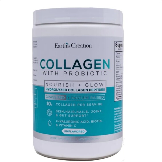 Earth's Creation Collagen with Probiotics, Unflavored 275 g