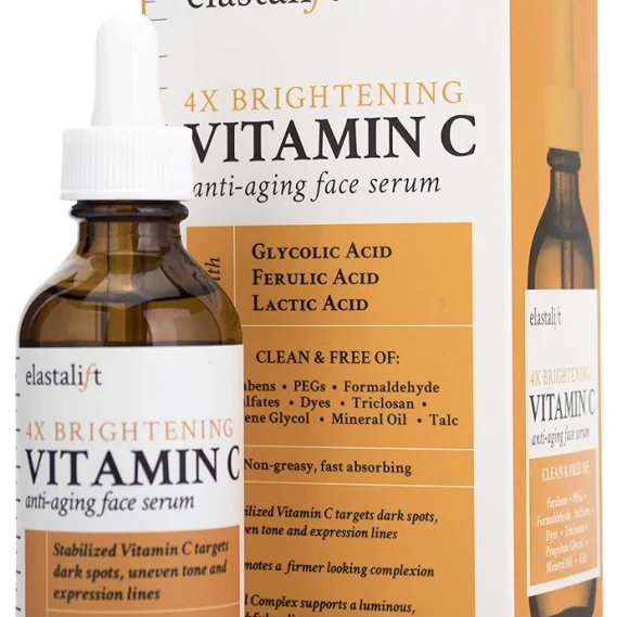 Elastalift Vitamin C Facial Serum For Age Spots, Wrinkles, & Expression Lines l1.75 Fl Oz