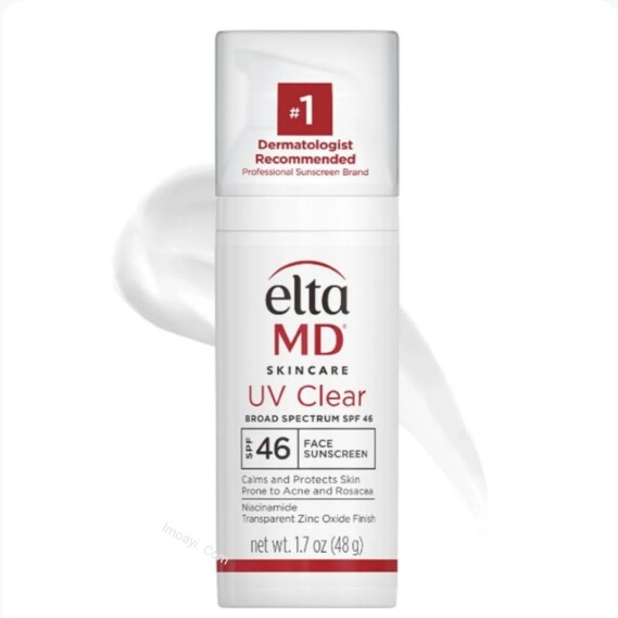 EltaMD UV Clear Face Sunscreen, SPF 46 Oil Free 1.7 oz Pump