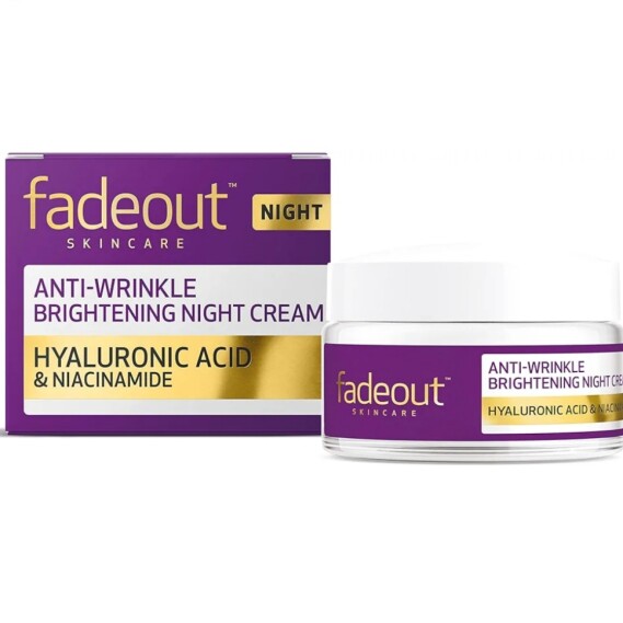 Fade Out Anti Wrinkle Brightening Night Cream with Hyalouronic Acid & Niacinamide 50ml