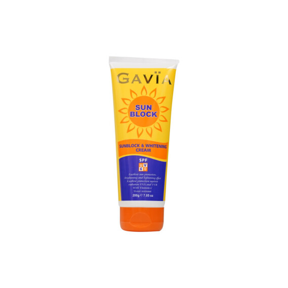 GAVIA SUNBLOCK & BRIGHTENING CREAM WITH VITAMIN C AND 60 SPF UV 200G