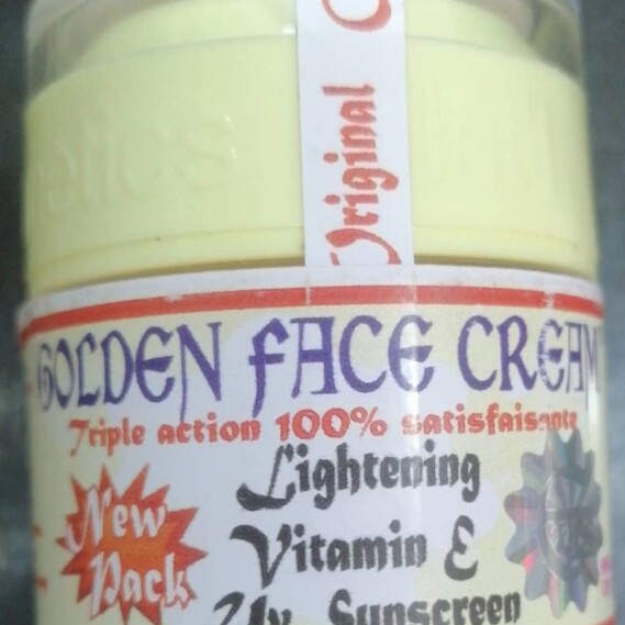 GOLDEN FACE CREAM Triple ACTION Lightening Vitamin & Uv Sunscreen