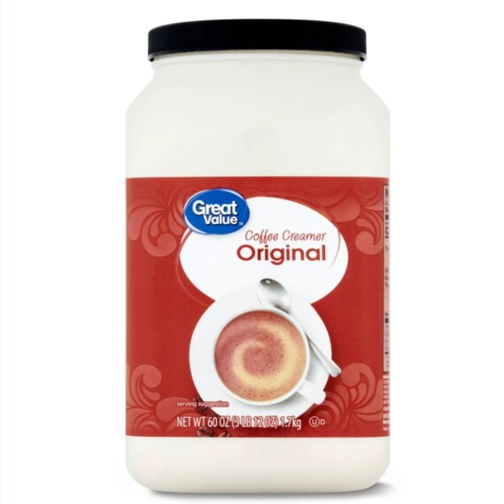 Great Value Original Value Size Coffee Creamer, 60 0Z  1.7kg (Pack of 4)