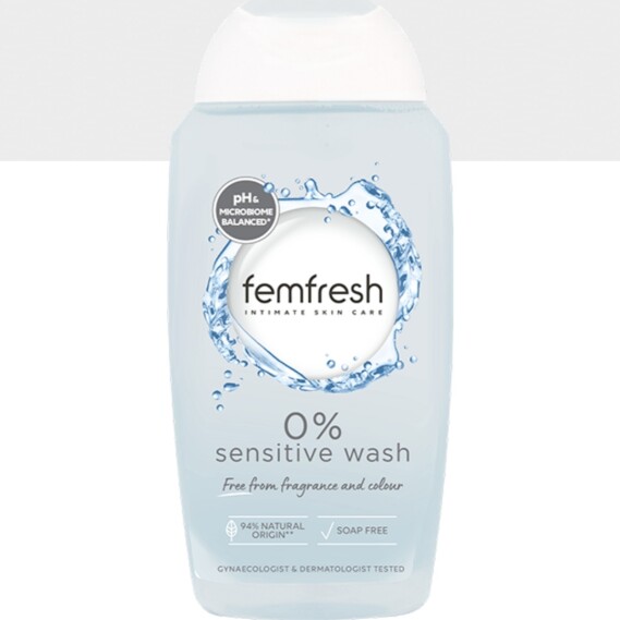 Femfresh Intimate Wash 250ml—  especially formulated for sensitive skin.