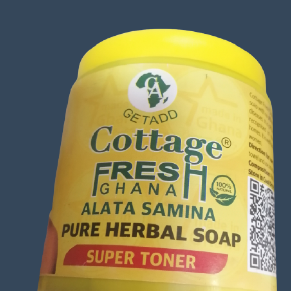 GETADD  Cottage FRESH GHANA 100% NATURAL  ALATA SAMINA PURE HERBAL SOAP  SUPER TONER