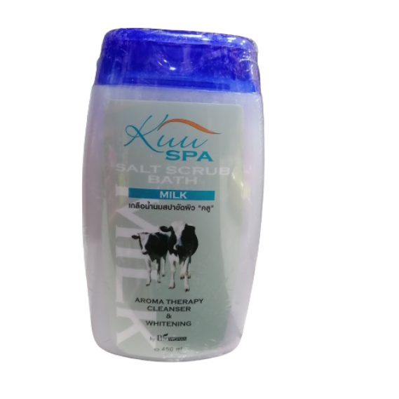 Kuu Spa Salt Scrub Bath Aroma Therapy Cleanser & Whitening 450ml