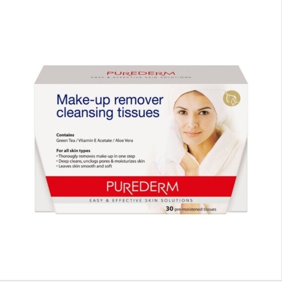 Pure derm Make-up Remover Cleansing Tissues