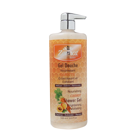 Zeenat Carrot Brightening & Exfoliating Shower Gel 1000 ml