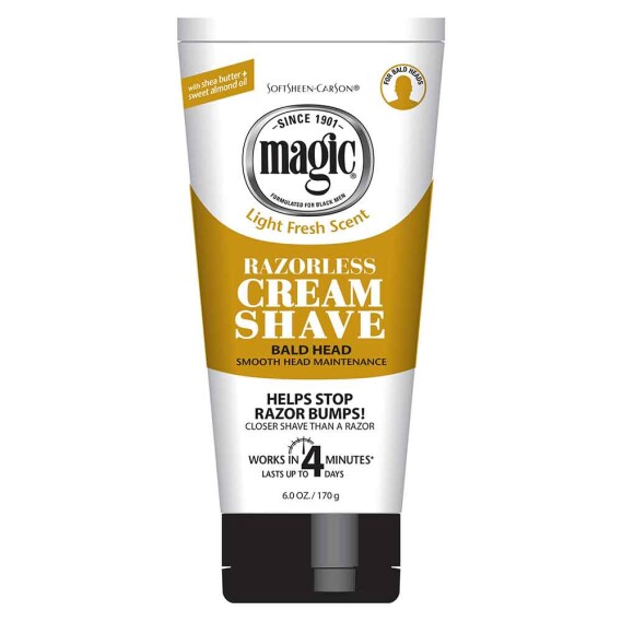 Magic Razorless Cream Shave Smooth For Bald Head Maintenance