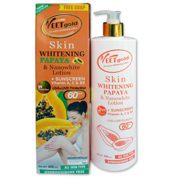 VeetGold Whitening Papaya & Nano White Lotion