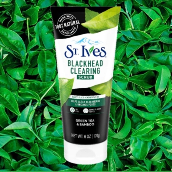 ST. IVES BLACKHEAD CLEARING GREEN TEA FACE SCRUB170g