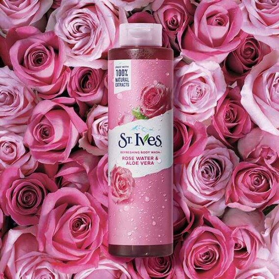 ST. IVES REFRESHING BODY WASH ROSE WATER AND ALOE VERA 650ML