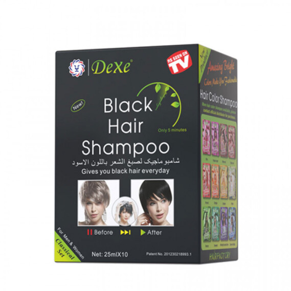 Dexe Black Hair Shampoo 25ml x 10