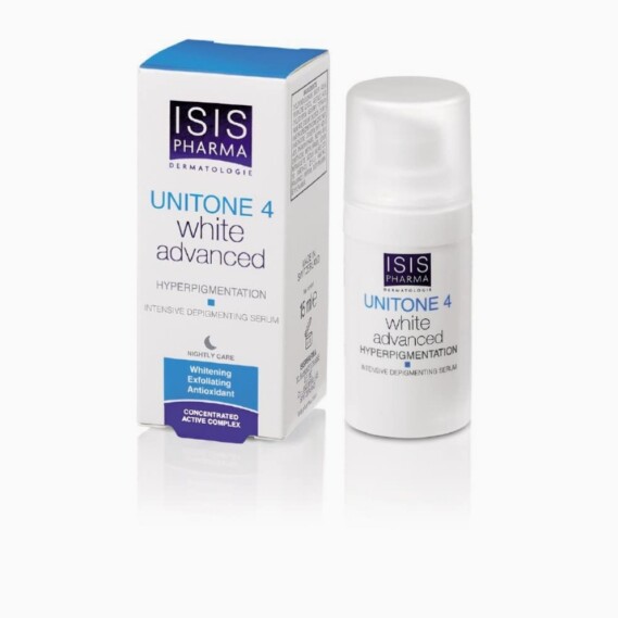 ISIS PHARMA  DERMATOLOGIE  UNITONE® 4 White  PIGMENTATION SPOTS Active depigmenting cream 30ml