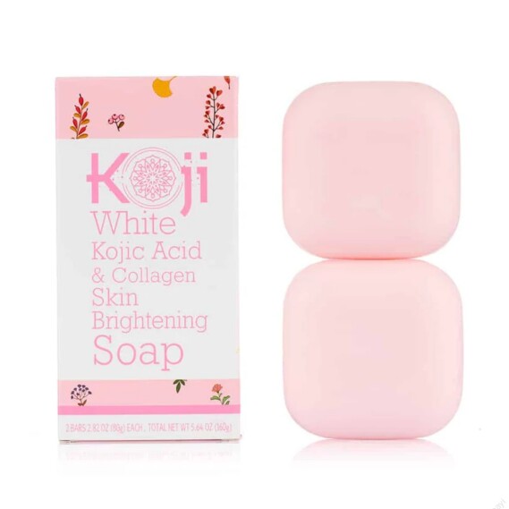 Koji White Kojic Acid & Collagen Skin Brightening Soap (2.82 oz., 2 Bars)