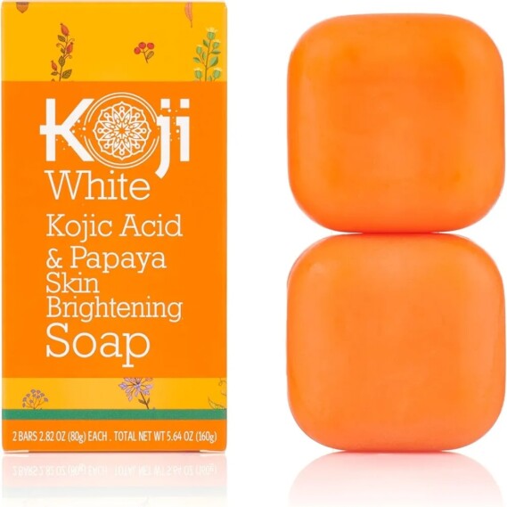 Koji White Kojic Acid & Papaya Skin Brightening Soap (2.82 oz., 2 Bars)