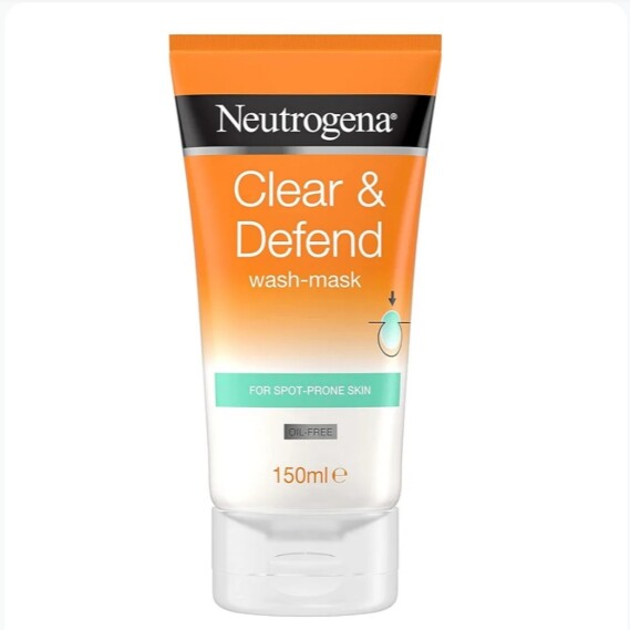 Neutrogena Clear & Defend Wash-Mask, For Spot Prone Skin 150ml