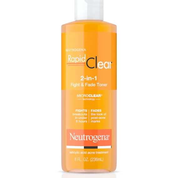 Neutrogena Rapid Clear 2-in-1 Fight & Fade Salicylic & Glycolic Acid Toner for Acne & Marks