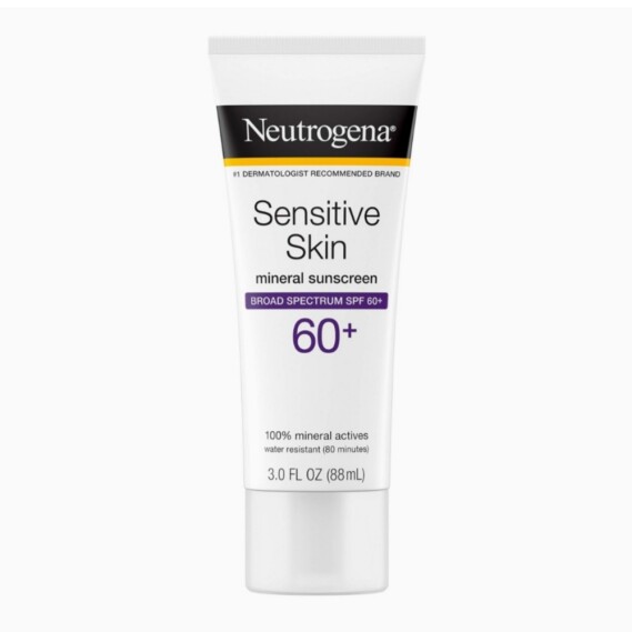 Neutrogena Sensitive Skin with Broad Spectrum SPF 60 Mineral Sunscreen Lotion  3 fl. oz