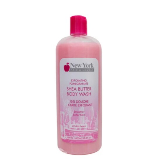 New York Fair & Lovely Exfoliating Pomegranate Shea Butter Body Wash 1000ml