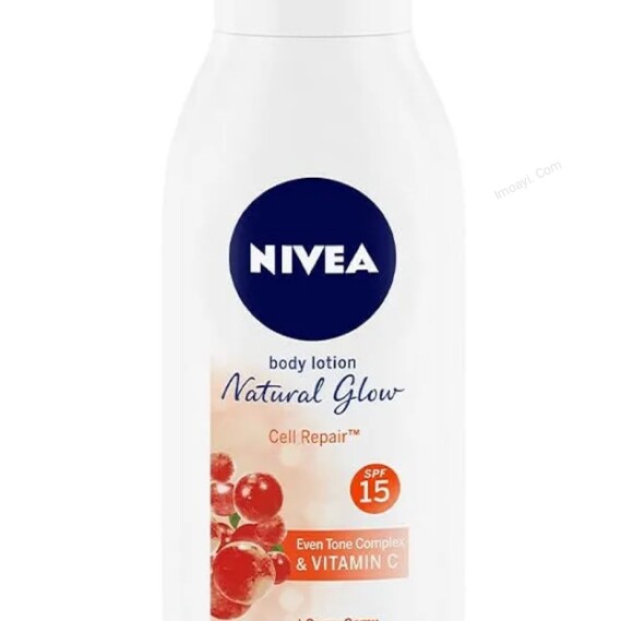 Nivea Natural Glow | Cell Repair Even Tone Complex & Vitamin C SPF 15 Body Lotion 400ml 13.52 Fl OZ