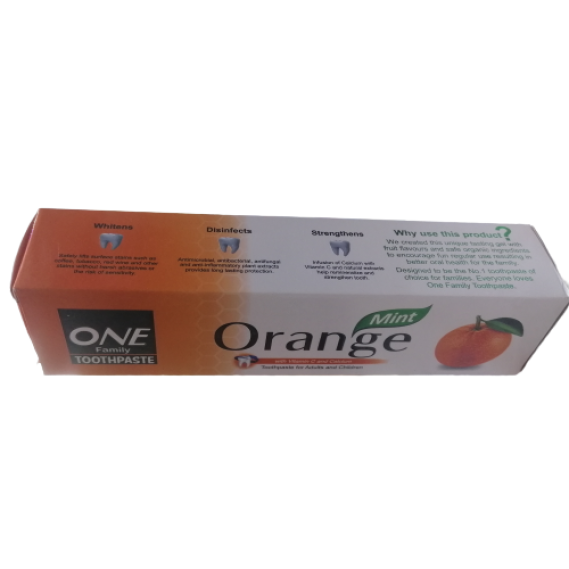 One Family Toothpaste Orange Mint 130g