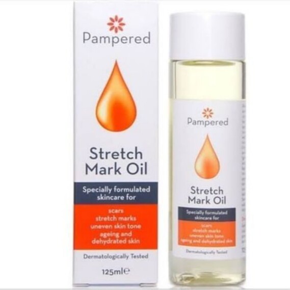 Pampered Stretch Mark Oil  Specially formulated skincare for  scars stretch marks uneven skin tone 125ML