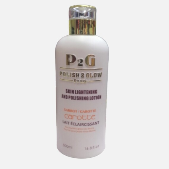 P2G Polish 2 Glow Skin Lightening And Polishing Carrot Lotion 500ml