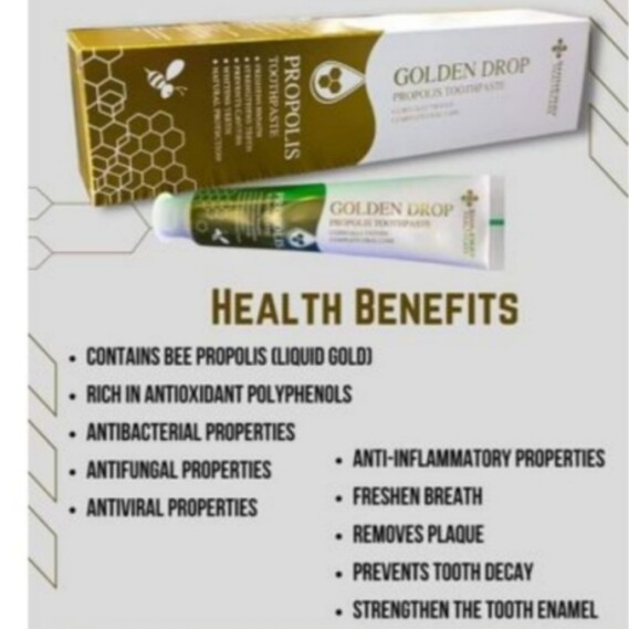 SHINEWAY HEALTHCARE GOLDEN DROP  PROPOLIS TOOTHPASTE