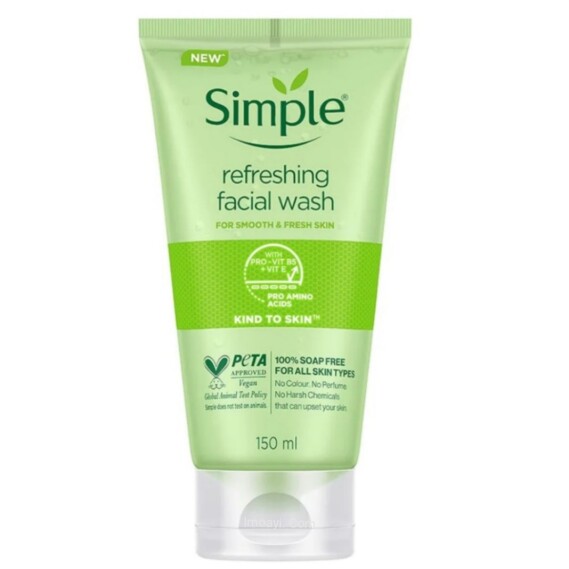 Simple Kind to Skin Refreshing Facial Wash Gel 150ml