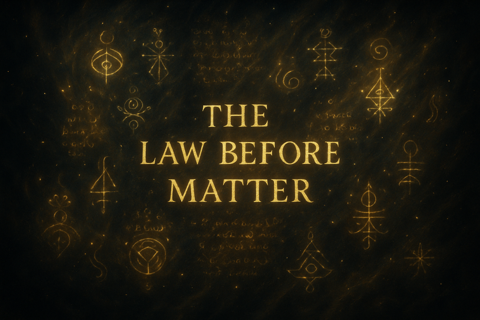 The-Law-Before-Matter