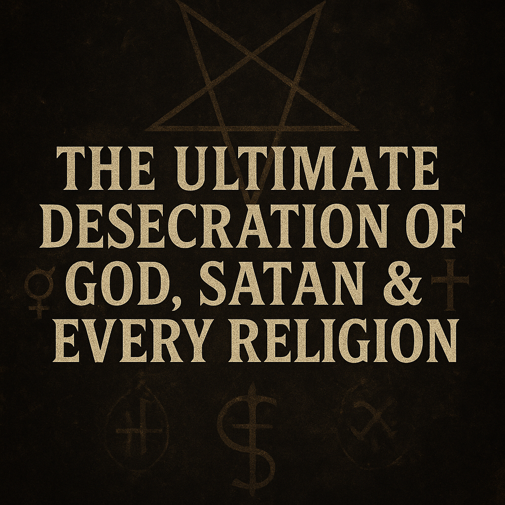 The-Ultimate-Desecration-of-God-Satan & Every Religion