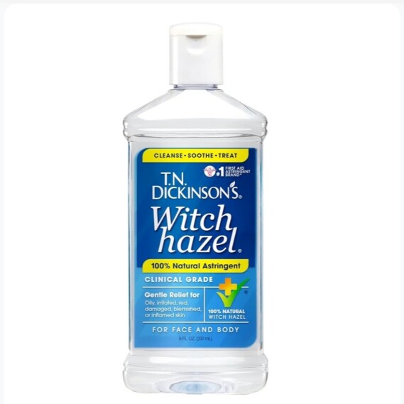 TN Dickinson's Witch Hazel 100% Natural Astringent for Face and Body, 8 fl oz