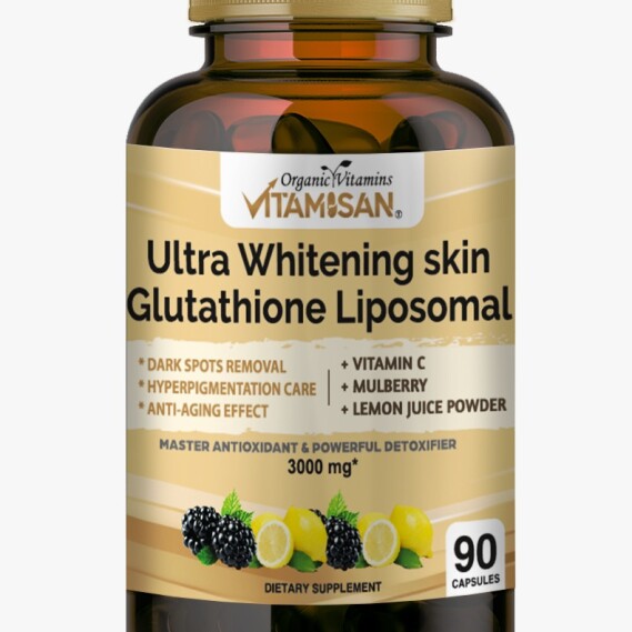 Vitamisan Ultra Whitening Skin Glutathione Liposomal, 1000 mg, 90 Caps,